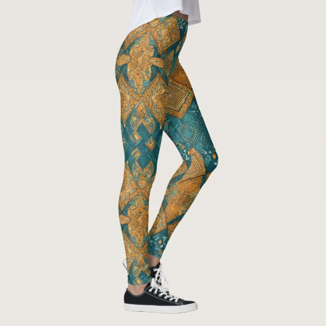 Angepasste, gedruckte Yoga Pants Trenddesigns für  Leggings (Rechts)