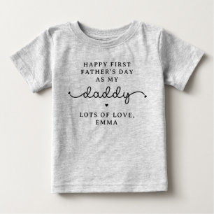 Angepasste Geschenke für den ersten Vater Baby T-shirt