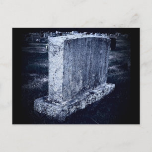 Angepasste Gravestone Themed Postkarte