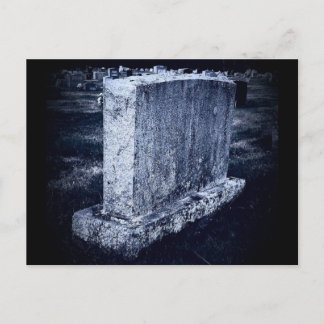 Angepasste Gravestone Themed Postkarte