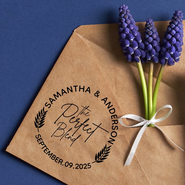 Angepasste Hochzeitnamen und Datum | Die perfekte  Gummistempel (Von Creator hochgeladen)