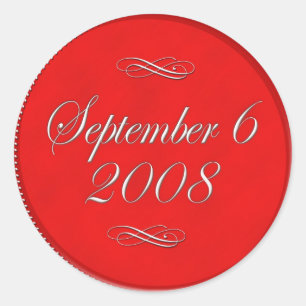 Angepasste Hochzeitsticker für Geschenktaschen Runder Aufkleber