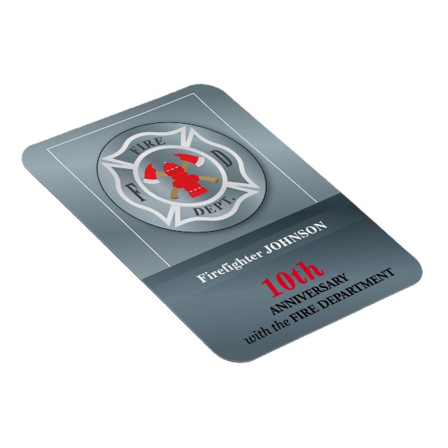 Angepasste, Jubiläumsfeier mit Feuerwehr Magnet (Rechte Seite)