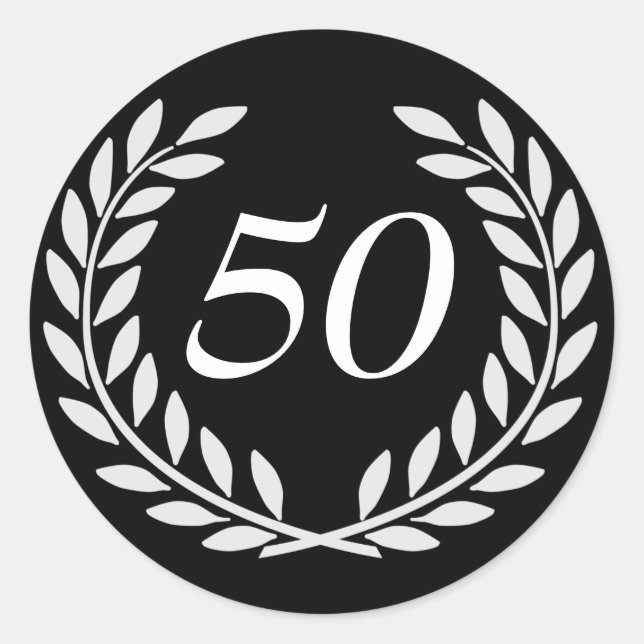 Angepasste Jubiläumszeit Runder Aufkleber (Vorderseite)