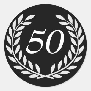 Angepasste Jubiläumszeit Runder Aufkleber