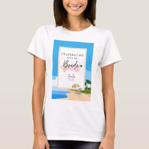 Angepasste Junggesellinnen-Abschiedsparty am Stran T-Shirt