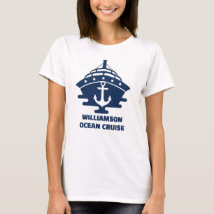 Angepasste Kreuzfahrt zum Strand mit nautischem An T-Shirt