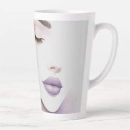 Angepasste lila violette Frau Elegante Schönheit Milchtasse
