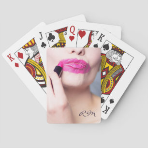 Angepasste Lipstick-Karten Spielkarten