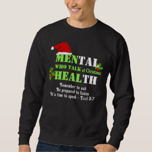 Angepasste MÄNNER, DIE GESUNDHEIT Weihnachten Ment Sweatshirt