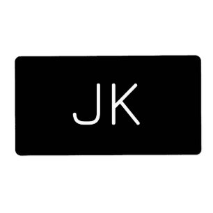 Angepasste minimalistische Initialnamen