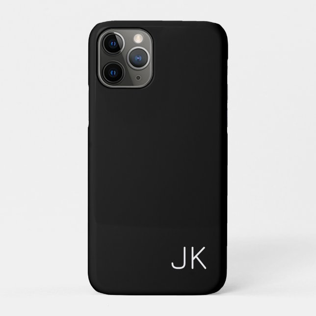 Angepasste minimalistische Initialnamen Case-Mate iPhone Hülle (Rückseite)