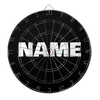 Angepasste minimalistische Initialnamen Dartscheibe