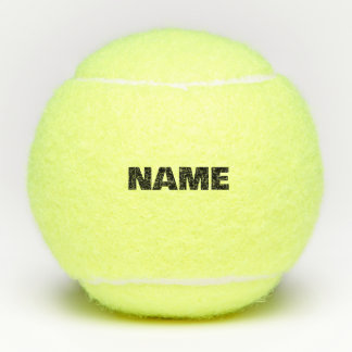 Angepasste minimalistische Initialnamen Tennisbälle