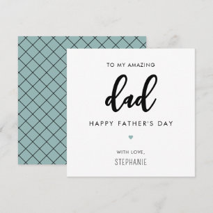 Angepasste Minimalistische und moderne Vater Vater Karte