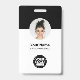 Angepasste Mitarbeiter Moderne ID-Karte Schwarz/We Ausweis