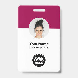 Angepasste Mitarbeiter Modernes ID Card Cherry Red Ausweis