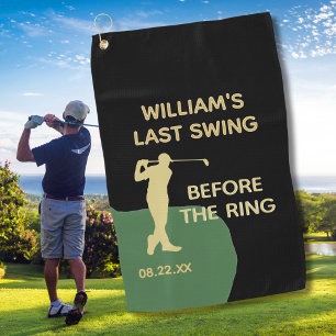 Angepasste moderne Bachelor Par-T Golfer Name Datu Golfhandtuch