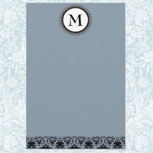Angepasste Monogramm-Aufkleber Briefpapier