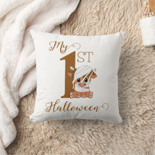 Angepasste Mumienkuh Mein 1. Halloween Kissen