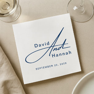 Angepasste Personalisierte Hochzeit mit Neapel Serviette