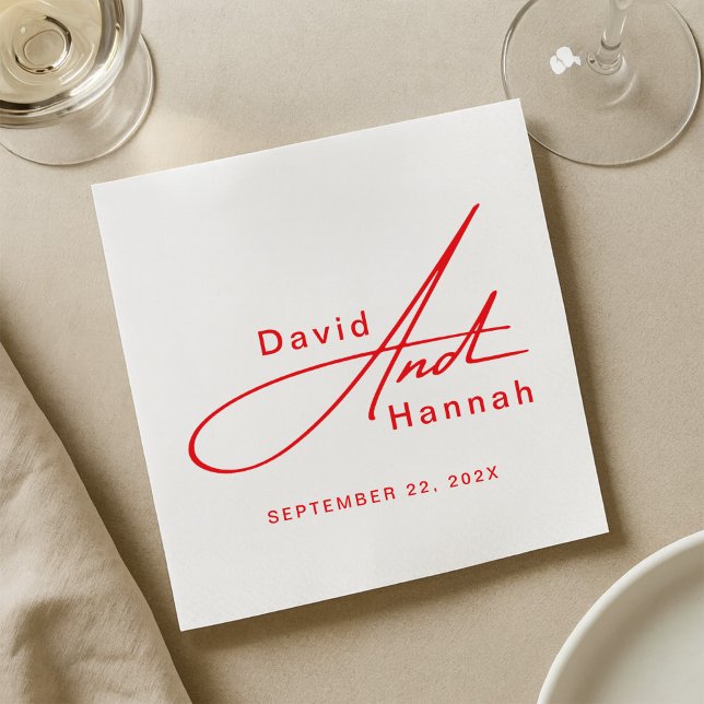 Angepasste Personalisierte Hochzeit mit Neapel Serviette (Von Creator hochgeladen)