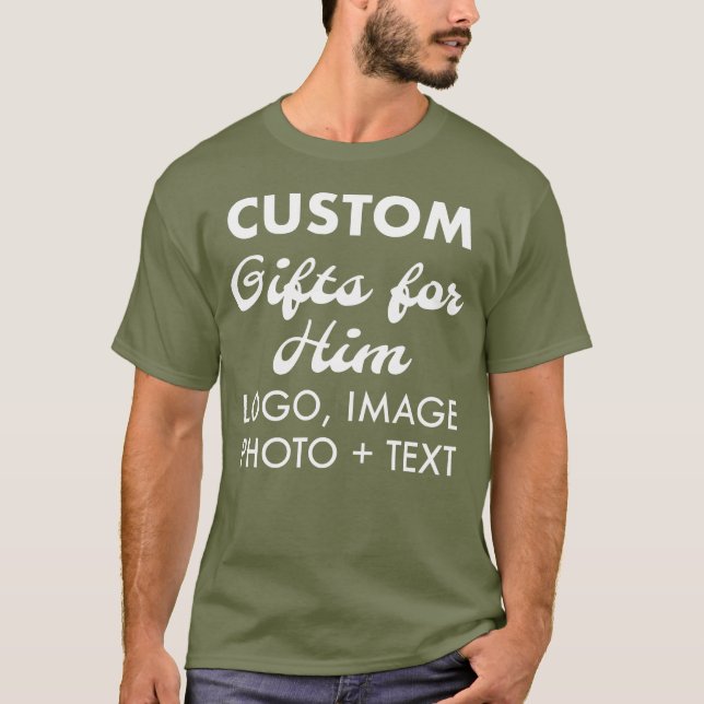 Angepasste personalisierte Männermüdigkeit Grüner  T-Shirt (Vorderseite)
