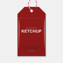 Angepasste Red Tomato Ketchup-Geschenkmarke