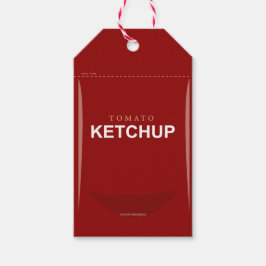 Angepasste Red Tomato Ketchup-Geschenkmarke Geschenkanhänger
