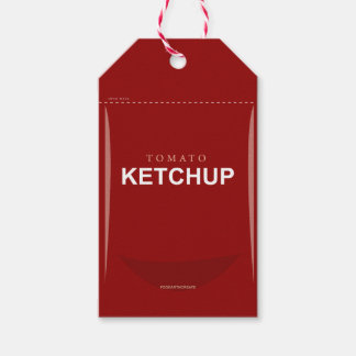 Angepasste Red Tomato Ketchup-Geschenkmarke Geschenkanhänger