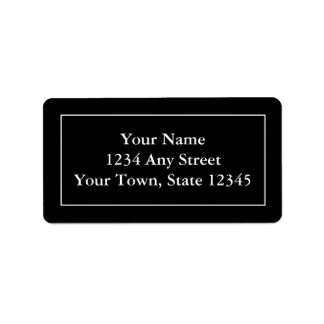 Angepasste Schwarz/Weiß-Mailing-Labels Adressaufkleber