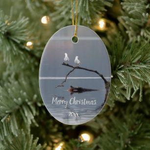 Angepasste Seagulls Bird Animal Wildlife Keramik Ornament