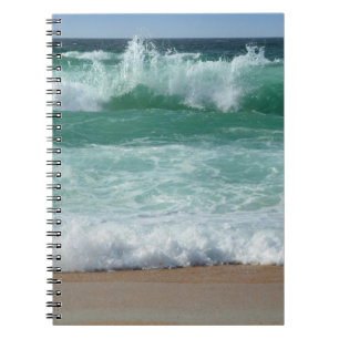 Angepasste Seascape Beach Seaside Sea Waves Trendy Notizblock