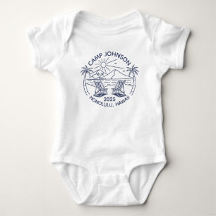 Angepasste Strandurlaub-Familiengruppe Matching Baby Strampler