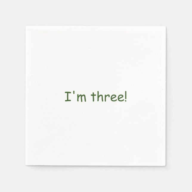 Angepasste Upsherin Napkin Serviette (Vorderseite)