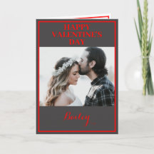 Angepasste Valentintagskarte mit zwei Fotos