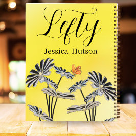 Angepasste, Verlassen gelbe BlumengiftGirls Notizbuch