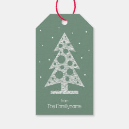 Angepasste Weihnachtsgeschenkmarke mit Abstraktem Geschenkanhänger