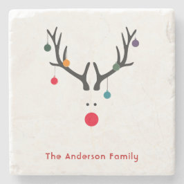 Angepasste Weihnachtsminimalistische moderne Renti Steinuntersetzer