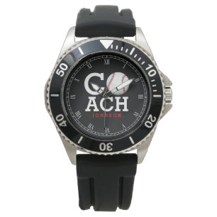 Angepasster Baseballtrainer Armbanduhr