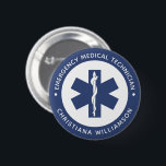 Angepasster EMT-Symbol Notmediziner Button<br><div class="desc">Custom EMT Symbol Emergency Medical Techniker Geschenke!</div>