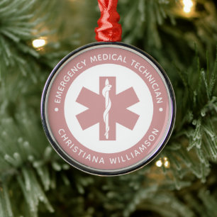 Angepasster EMT-Symbol Notmediziner Ornament Aus Metall
