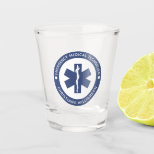 Angepasster EMT-Symbol Notmediziner Schnapsglas