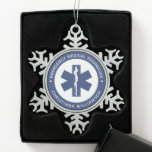 Angepasster EMT-Symbol Notmediziner Schneeflocken Zinn-Ornament<br><div class="desc">Custom EMT Symbol Emergency Medical Techniker Geschenke!</div>