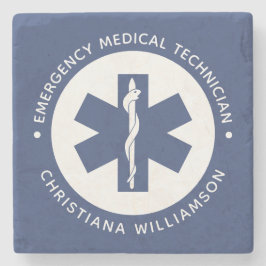 Angepasster EMT-Symbol Notmediziner Steinuntersetzer