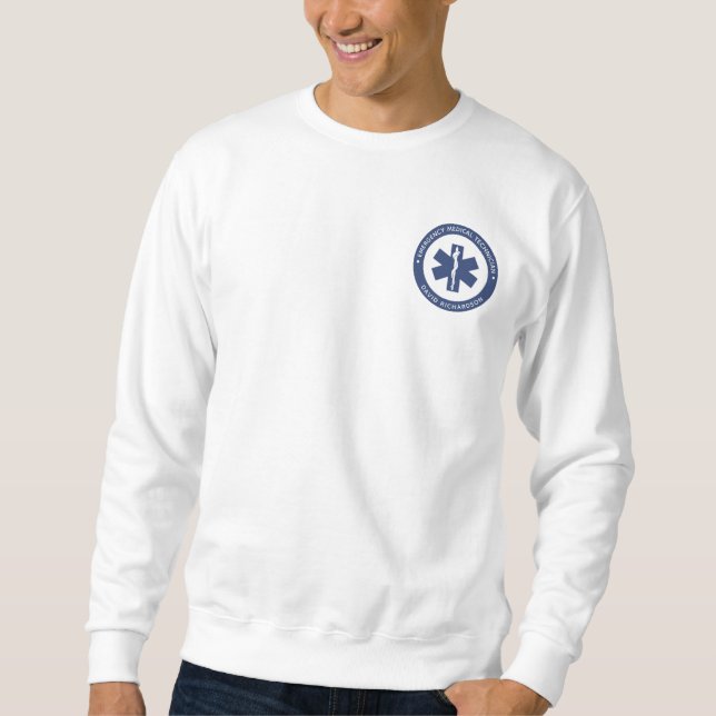 Angepasster EMT-Symbol Notmediziner Sweatshirt (Vorderseite)