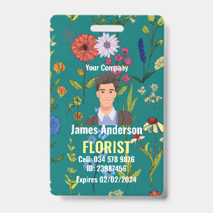 Angepasster Florist-Mitarbeiter-ID-Ausweis Ausweis