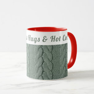Angepasster gemütlicher, grüner Winter   Hugs & Ho Tasse