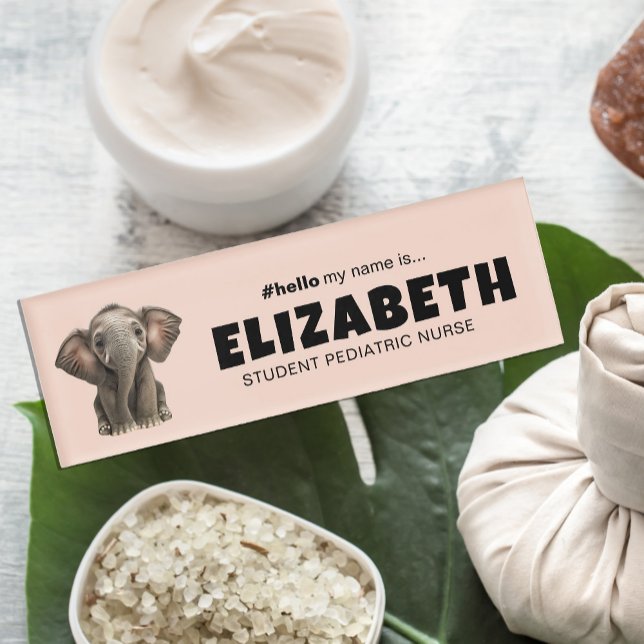 Angepasster Hallo Mein Name ist ein eleganter magn Namenschild (Von Creator hochgeladen)