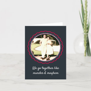 Angepasster Jahrestag / Mord & Mayhem Feiertagskarte